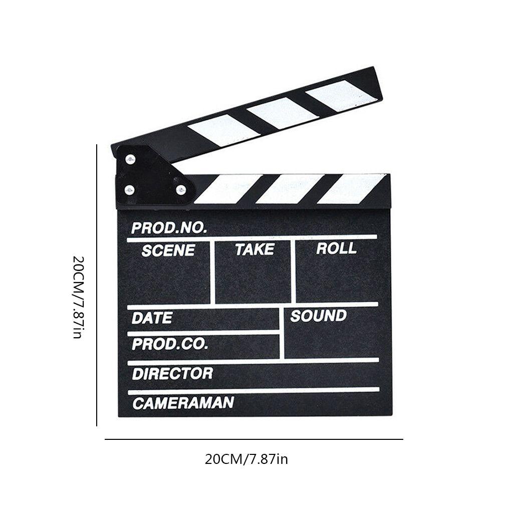 30 X 27cm Vlog Recording Director Photography Prop TV Movie Clapboard Video Scene Clapperboard