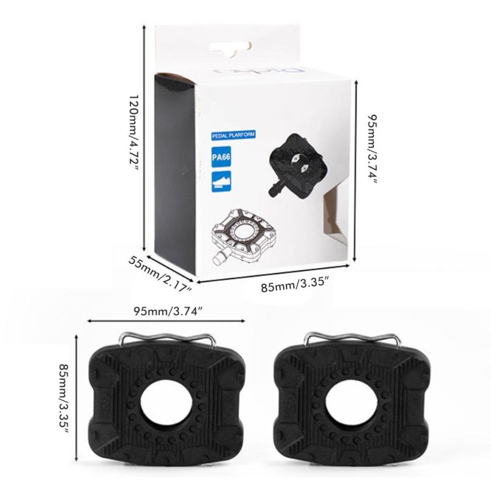 1 Pair Lightweight Clipless Pedal Adapter Bike Pedal Adapter for wahoo Bike Pedal Setup