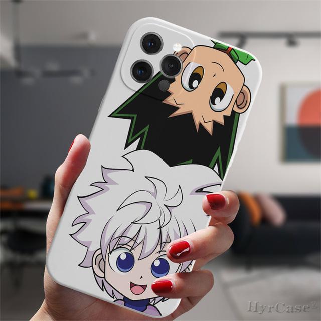 Для Iphone 13 11 12 14 Pro Max Mini Xs Xr 14plus белый чехол аниме Hunter X Hunter Killua Hisoka силиконовый защитный чехол