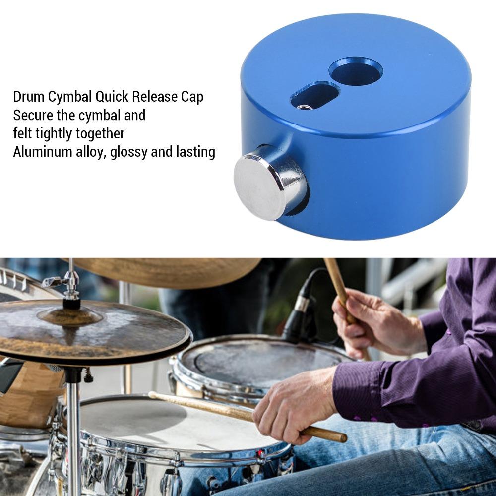 Quick-set Design Cymbal Fixing Buckle Blue Color Quick Release Nut Drum Cymbal Cap Drum Kits