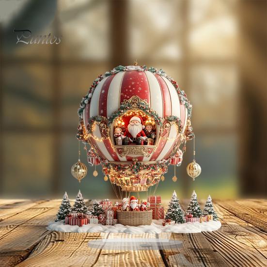 Зимний снежный домик акриловое украшение 2D плоский рождественский вертеп настольная вывеска рождественский домашний офис гостиная спальня книжная полка настольный орнамент