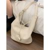 Korean Version of Casual Large-capacity Women's Armpit Bag Women's 2025 New Simple Bucket Bag Solid Color Soft Shoulder Bag