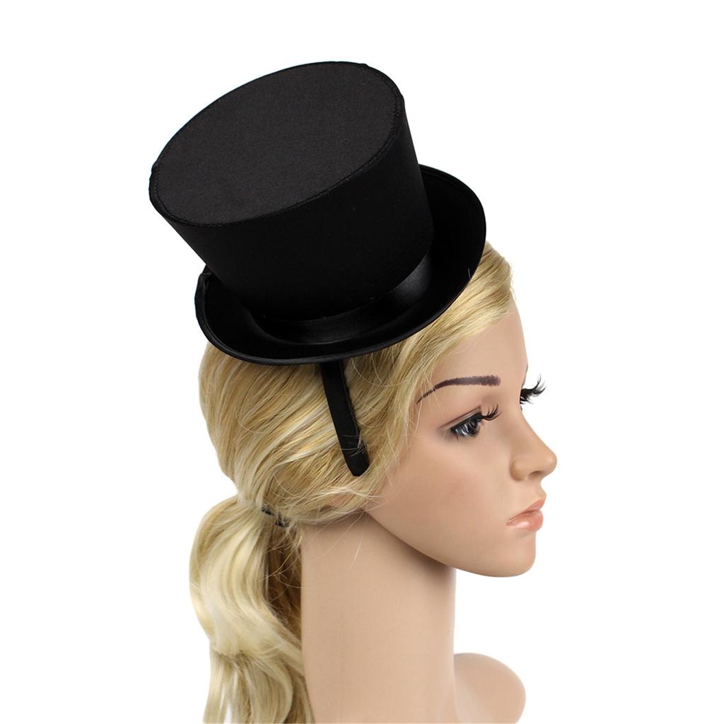 Elegant Magicians Hat Top Hat Headband for Unisex Fashion Accessory Stylish Lady Panama Hat Detail