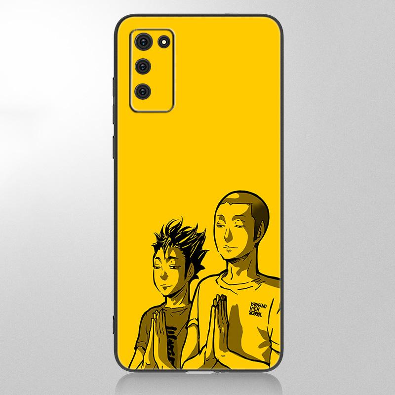 Чехол для волейбола с аниме Oya Haikyuu для Samsung Galaxy A12 A02S A22 A32 A52 A72 A71 A51 A41 A31 A21 A11 A50 A70 A20S, черный чехол