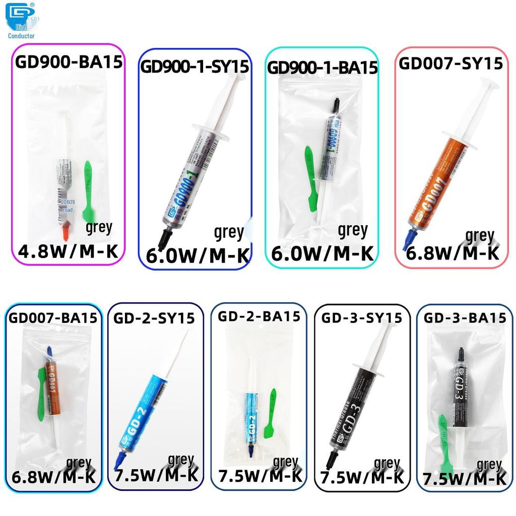 Термопаста GD220 Высокая проводимость Шприц 15г - Силиконовая теплопроводящая паста