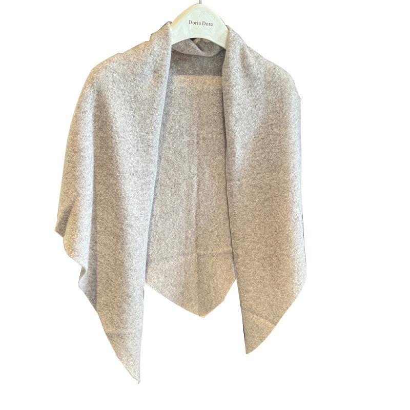 Вогнутый шерстяной 100 шаль увеличенный осень и зима новый теплый треугольный шарф вязаный шарф женский