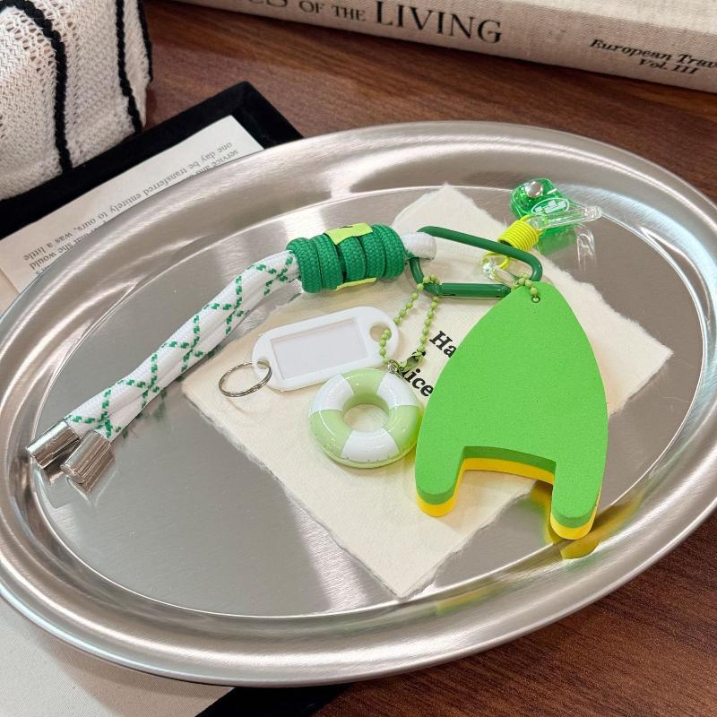 Cute Swim Themed Keychain With Mini Swim Ring Kickboard Perfect For Bag Decoration Gifts For Swimmers