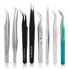 Eyelash Extension Tweezers Volume Lashes Stainless Steel Tweezer Non-magnetic Eyelashes Tools Professional Makeup Tool