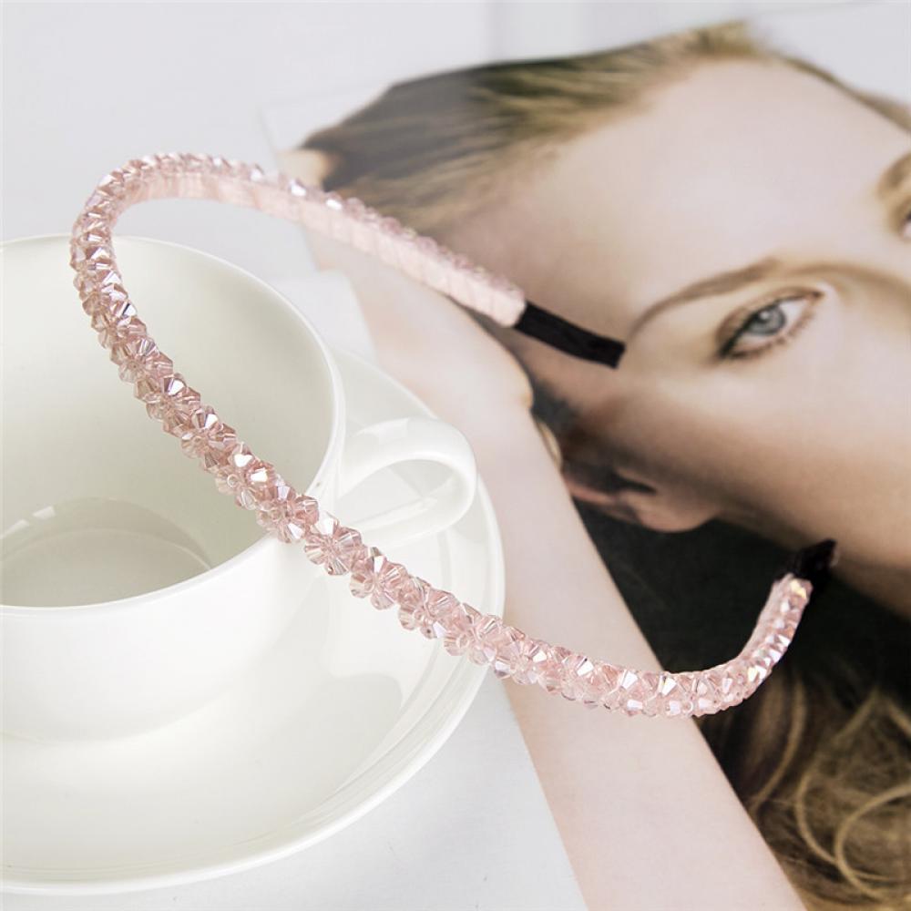 Подарок Женщине Девушке Кристальная Повязка для Волос Стразы Ободок Головной Убор Украшение Ювелирные Изделия