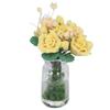 1:12 Dollhouse Yellow Rose Model Cute Simulated Miniature Clay Flower Decoration Accessories Gift