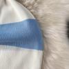 Летние женские сексуальные платья-свитеры в полоску с открытым плечом для офисной работы