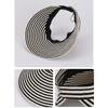 Anti-UV Stripe Empty Top Hat Foldable Sun Protection Cap Simple Sunscreen Hat  Outdoor