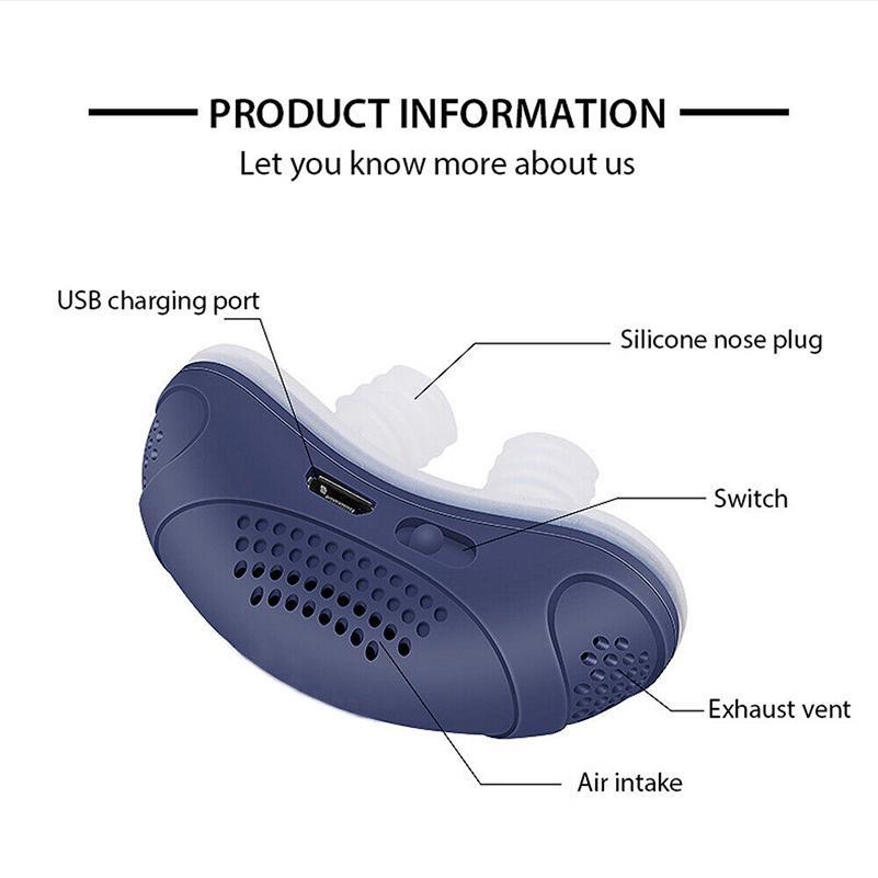 1 шт. Электрический микро-стоппер шума для сна, устройство против храпа, помощь при апноэ, стоп-храп