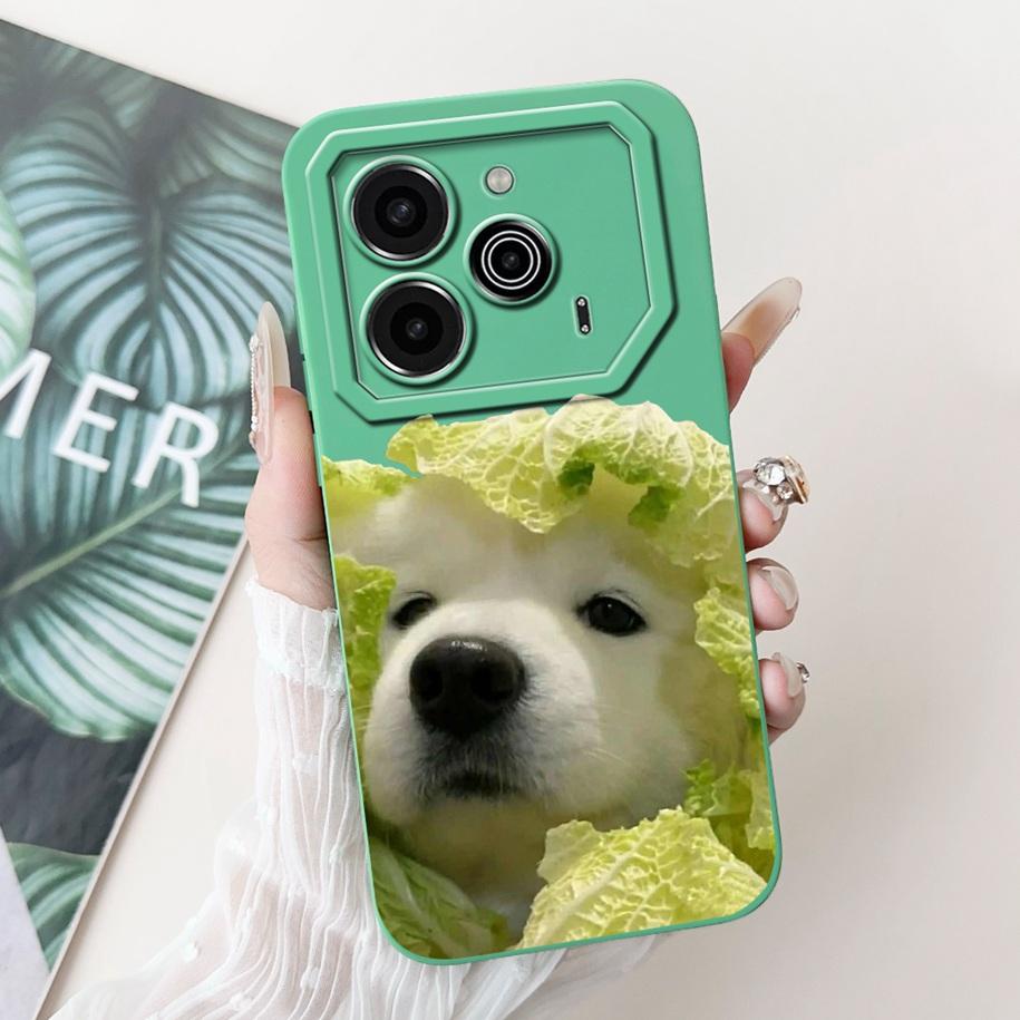 For Tecno Pova 6 Pro 5G 2024 Case LI9 Camera Lens Protective Cover Cute Panda Cartoon Soft Bumper For Tecno Pova 6 Pova6 5G Capa