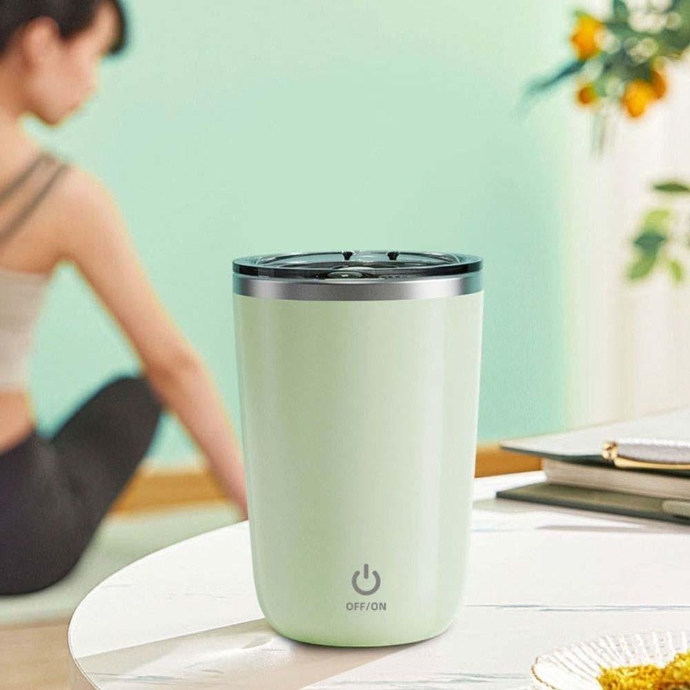 Auto Rotate Electric Mixing Cup 304 Stainless Steel Stirring Coffee Cup Kitchen