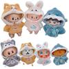 10cm Labubu Doll Clothes: Self-Deprecating Bear Plush Cape for 17cm Labubu Doll