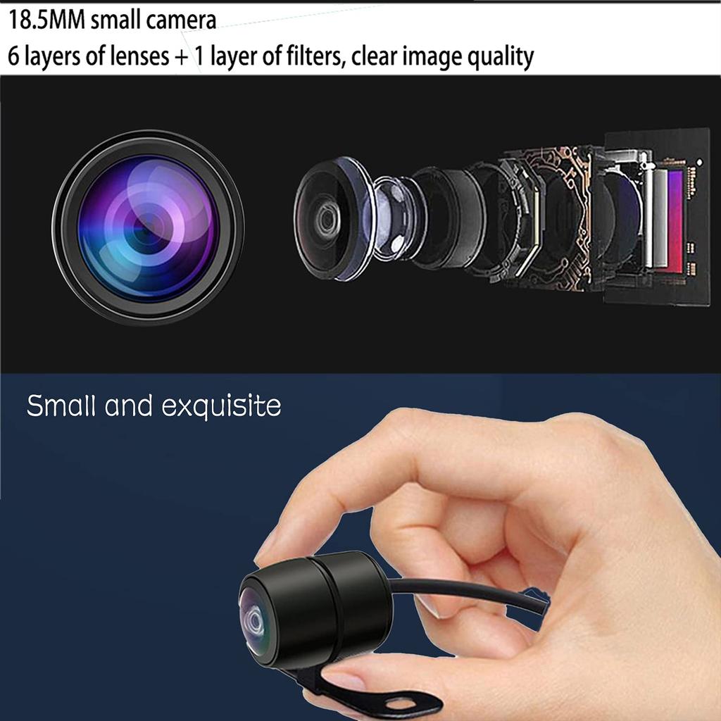 Car Reversing Camera, Rear View Camera 600 TV Line HD CMOS 170° Wide View