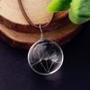 Stylish Dandelion Glass Necklace Car Ball Pendant Hanging Interior Ornament