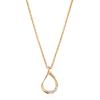 Necklace Teardrop Diamond Popular Gold K18 925 Silver Made In Japan Gift Box Included Present Wedding Accessory John Luke [JOHNLUKE] Women's