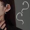 Серьга-кафф в форме змеи 46024 шт. Унисекс Форма клипсы Полированный сплав