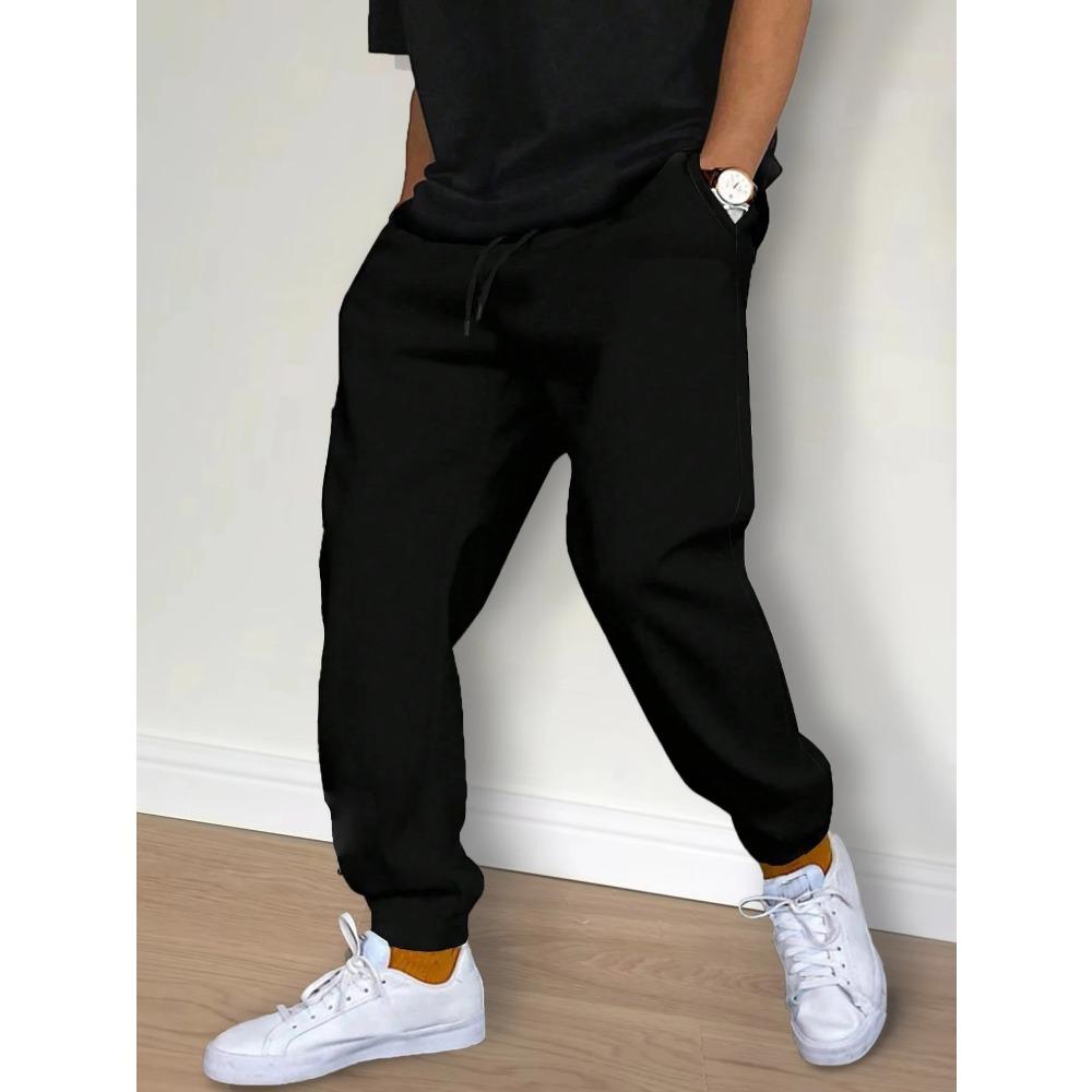 Men's Loose Casual Pocket Drawstring Sports Fashion 3D Comic Men's Sports Pants for Early Spring and Autumn New Style Sweatpants