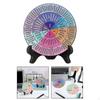 2 Pack Emotion Wheels, Learning Toy for Desk Decoration, Round Boards with Stand Desk,