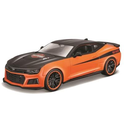 Maisto Масштаб 1/24 Chevrolet 2017 Camaro ZL1 Черный/Оранжевый Серия Custom Harley-Davidson / Модель автомобиля из литого металла, Готовая модель, 32271