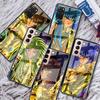 Чехол из закаленного стекла для Samsung Galaxy S21 Ultra S20 FE S10 Plus Note 20 10 Lite S9 S8 9 S10e, чехол для телефона в стиле аниме Saint Seiya Capa