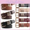Leather Womens Pu Stone Pattern Belt With Alloy Buckle For Casual Wear Office