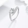 Mosan Diamond Ring Female Six Claw Simple Personality Diamond Ring Couple Romantic Opening Wedding Ring