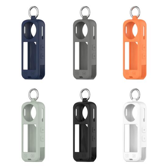 Силиконовый защитный чехол для Insta360 X5 Портативный противоударный протектор для экшн-камеры Чехол-накладка Рамка с металлическим кольцом Аксессуары для спортивной камеры