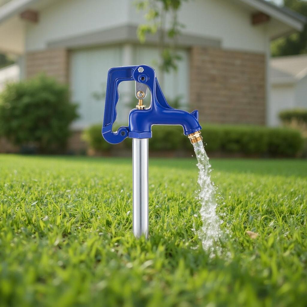 Frost Proof Yard Hydrant, 1280mm Freeze-Proof Outdoor Faucet with 609.6mm Bury Depth, G 3/4" Pipe Connection & Hose Coupling, No Lead Freezeless