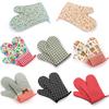 1Pc Dots Grids Print Oven Mitt Heat Resistant Protector Kitchen Holder Glove