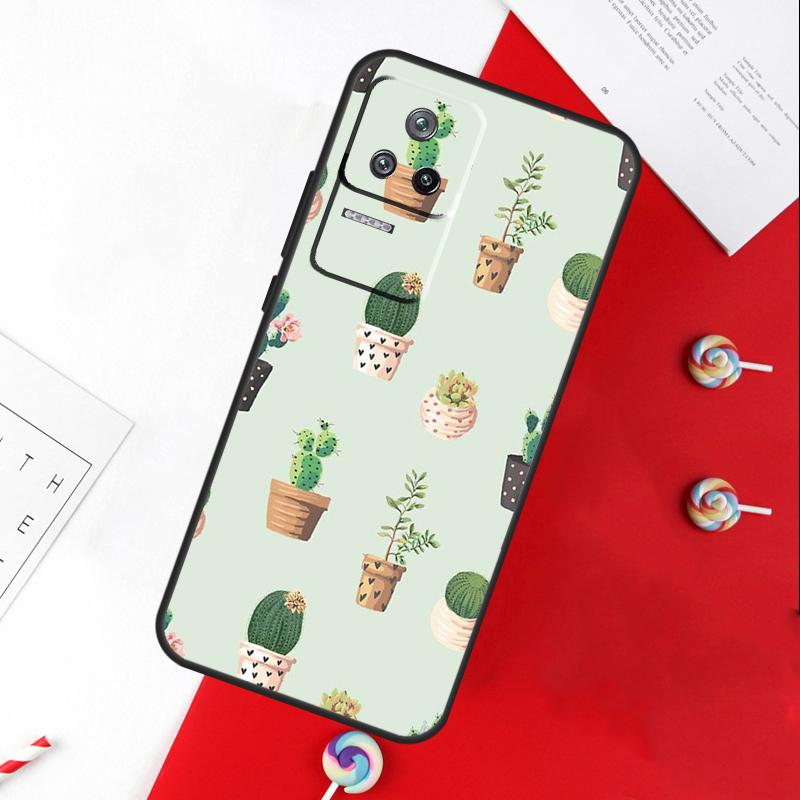 ЧЕХОЛ CACTUS BANANA РЕТРО ВИНТАЖ ЛЕТНИЙ Для Xiaomi 14 Ultra 15 13 11T 12T 13T 14T Pro POCO X7 Pro X3 X5 X6 M6 F5 F6 Pro