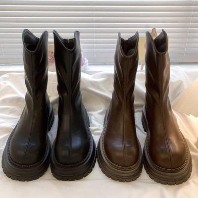 Модные новые женские ботинки Мартин 2025 осень и зима универсальные короткие ботинки ретро британский стиль одинарные ботинки инс тренд локомотив