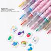 Набор ручек для нейл-арта 12 цветов Быстросохнущие Портативные Стойкие Ручки для рисования и росписи ногтей для деталей и линий