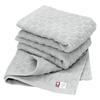 Imabari Towel Certified Face Towel Hiorie Dot Set of 3 Gray Made In Japan Jacquard Imabari Brand Cotton Cotton Polka Dot Pattern 100%