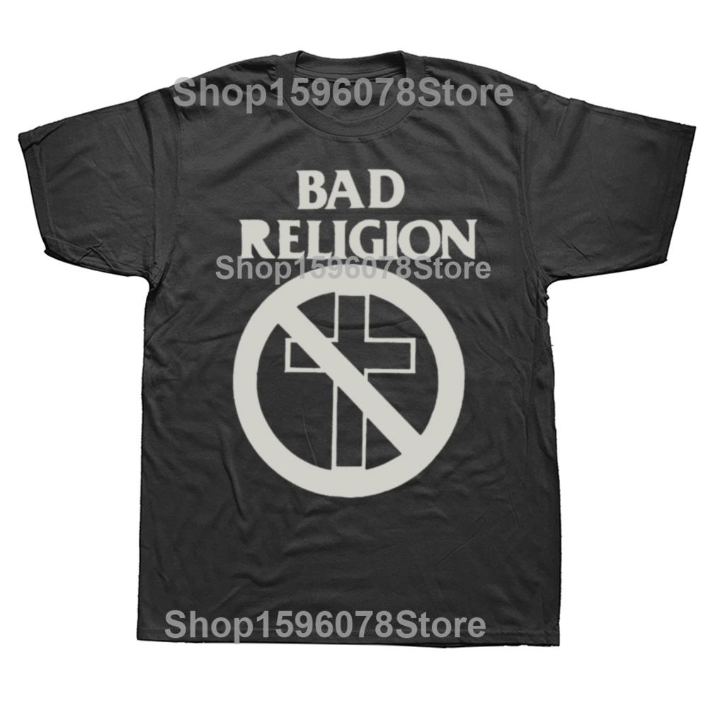 Funny Bad Religion Official Merchandise How Could Hell Graphic T-shirts Men Casual Tshirt 100% Cotton Loose Oversized T Shirt