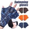 Перчатки для плавания с перепонками для серфинга, нейлоновые перчатки для плавания без пальцев для взрослых, перчатки с перепонками для плавания в воде, тренировочные перепончатые перчатки