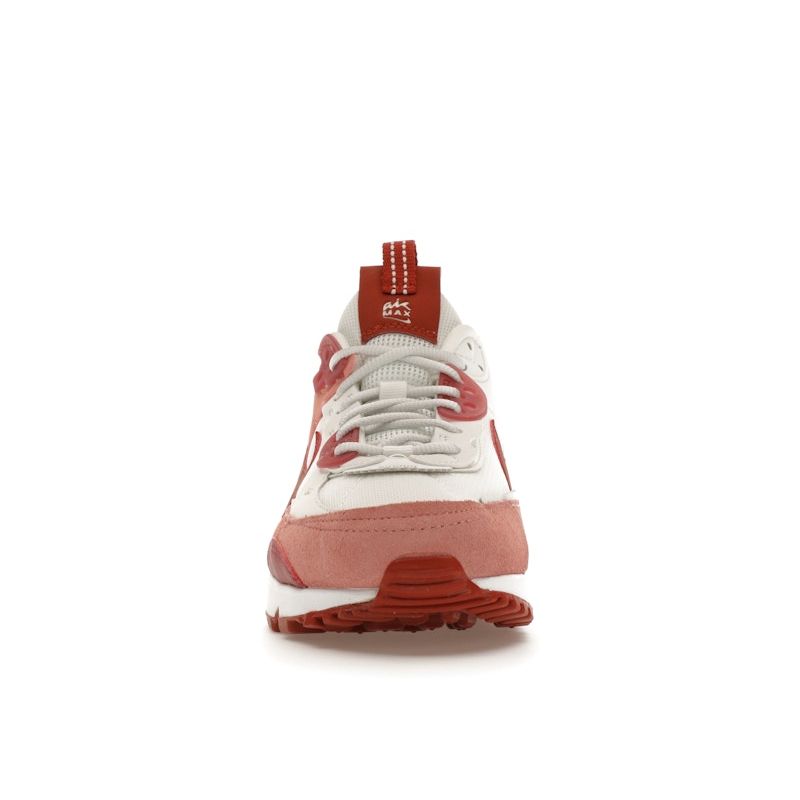 Nike Женские кроссовки Air Max 90 Futura Red Stardust Pink Summit-White Campfire-Orange FQ8881-618