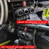 25Pcs Flexible Polymer Air Conditioner Knob Rings For Jimny Interior individualized Designed Protective Covers Easy Application Long Lasting