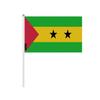 Drapeau Miniature - Multicolore - Sao Tomé-et-Principe - 30 X 45 Cm - Lot De 100 Pièces - Polyester Résistant