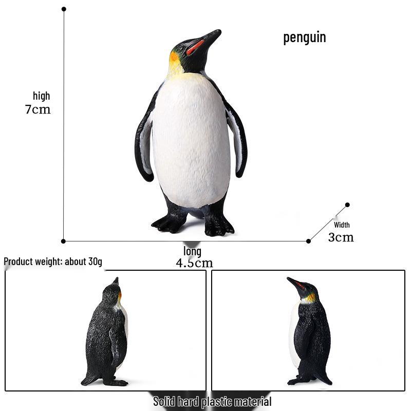 Набор моделей диких животных Арктики: Белый медведь и пингвин