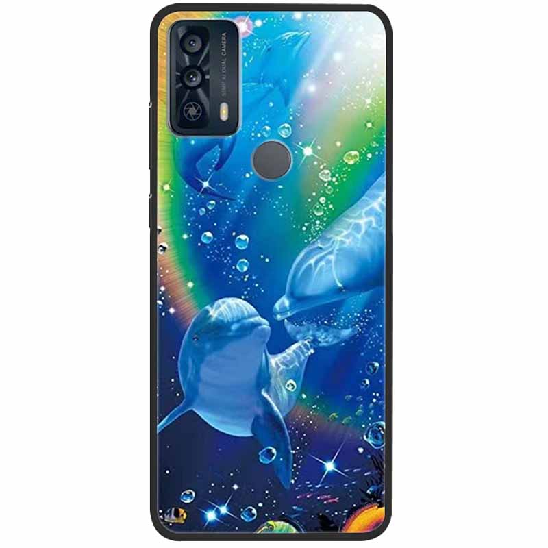 Чехол For TCL 20B Case 6159K Силиконовый Мягкий Модный TPU Чехол для Телефона для TCL 20B Case для TCL 20B 20 B Бампер Защитный TPU Оболочка