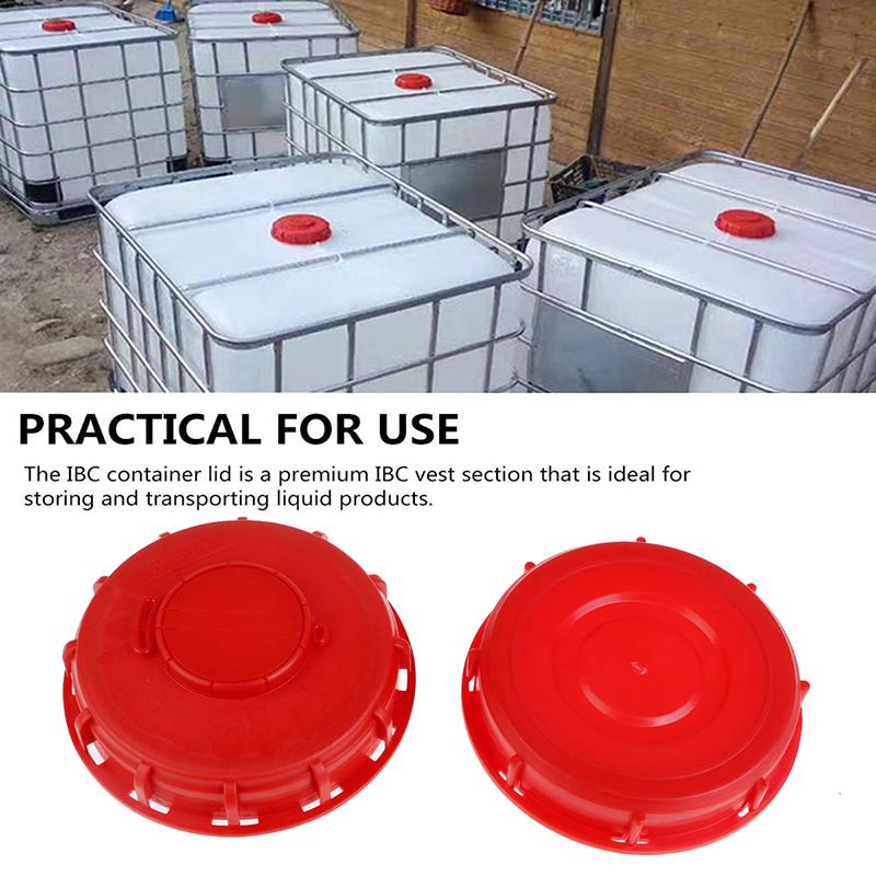 Red Ibc Lid Water Liquid Storage Ibc Tank Fitting Plastic Cover Cap Adaptor