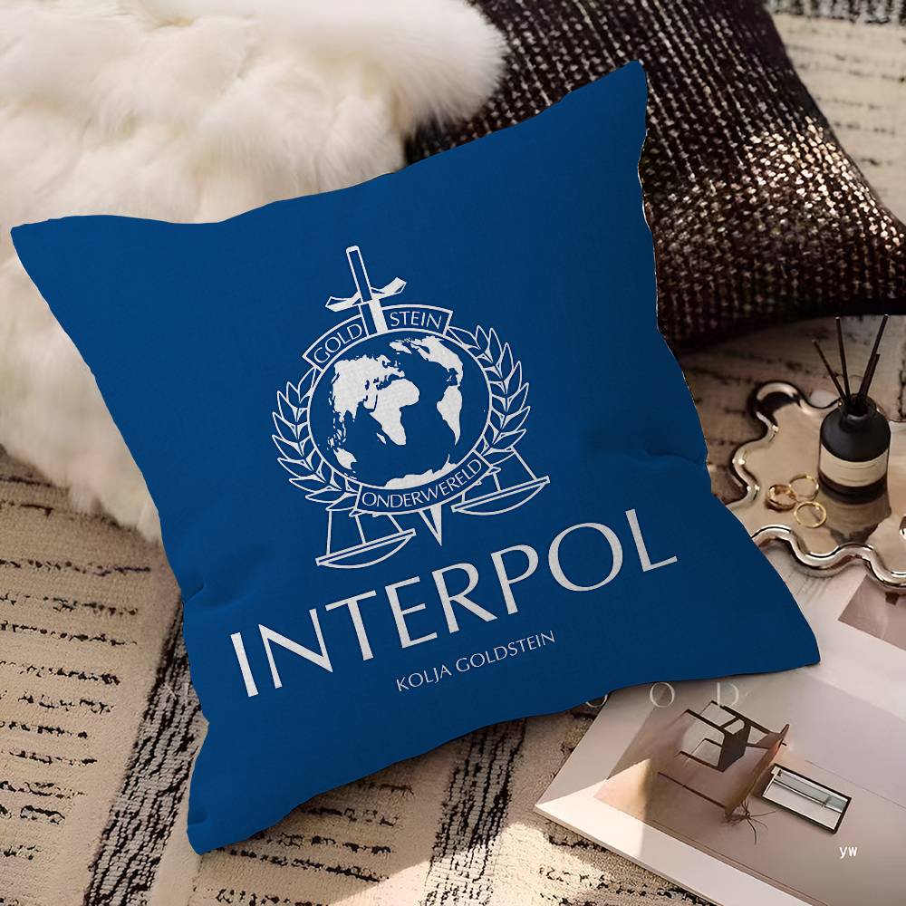 IInterpols LOGO Pillowcase Toon Gift Cushion Cover Bedroom Home Sofa Chair Seat Decor Pillow Case