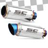Motorcycle Exhaust Muffler Pipe Stainless Steel Tail Pipe Replacement Compatible For R3 R1 ATV Dirt Bike Street Bike