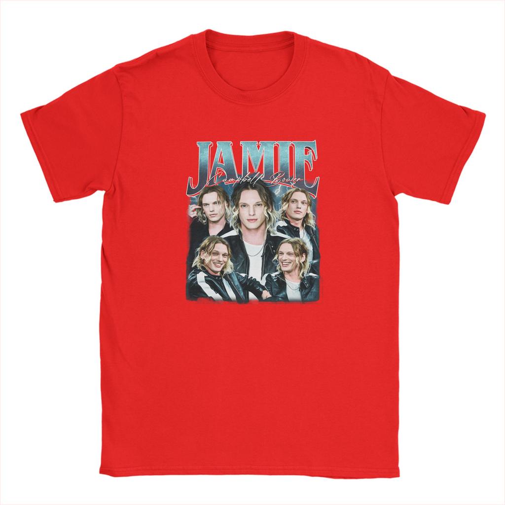 Casual TShirt Summer JJamie Campbell Bower Trendy Cool T Shirts 100 Cotton Tshirt for Fun Loose Short Sleeve Clothing