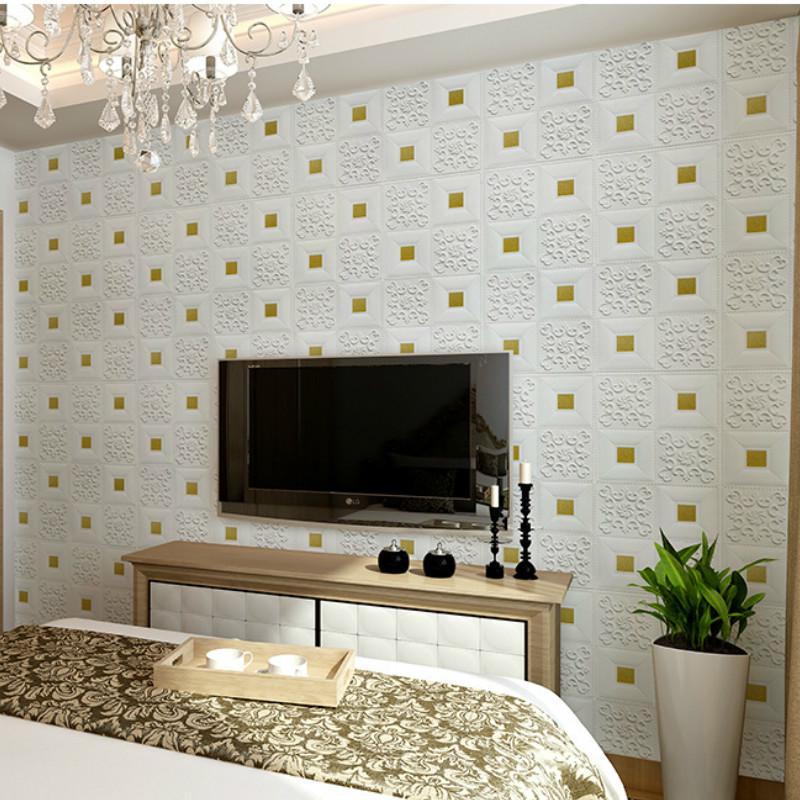 7 цветов 3D стерео наклейки на стену самоклеящиеся на потолок спальня ТВ фон декоративные наклейки