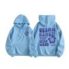 Womens Oversized Hooded Sweatshirt With Print Design Long Sleeve Casual Streetwear Top